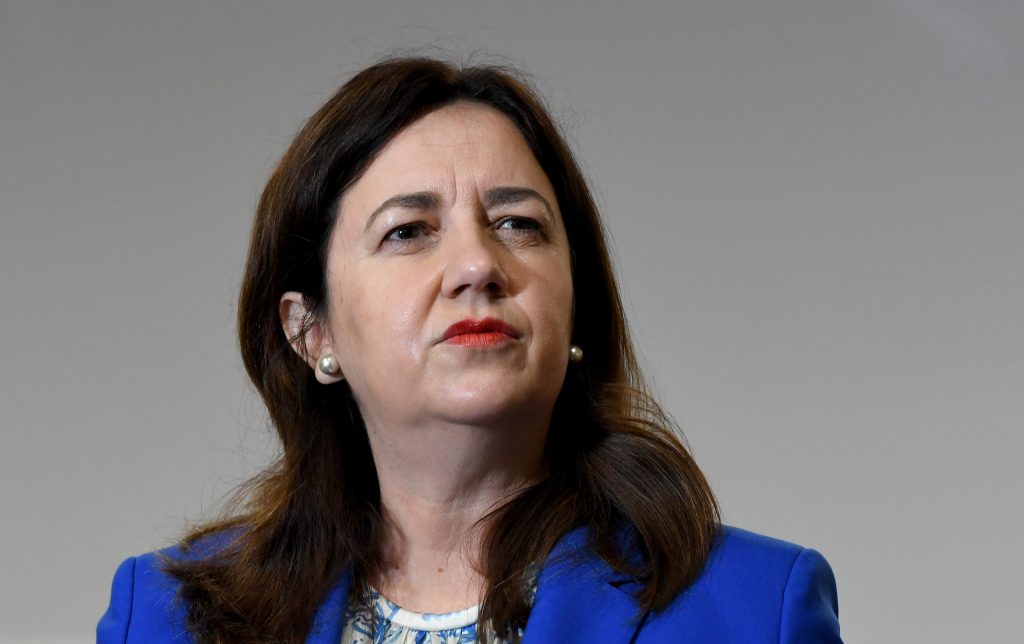 Queensland Premier Annastacia Palaszczuk. (AAP Image/Darren England)