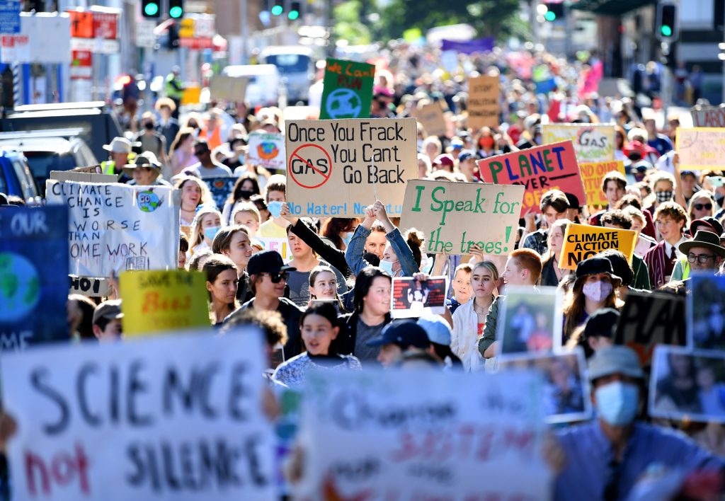 A new comprehensive study by Griffith University has found Australians as concerned about climate change as they are about Covid. (AAP Image/Dan Peled) 