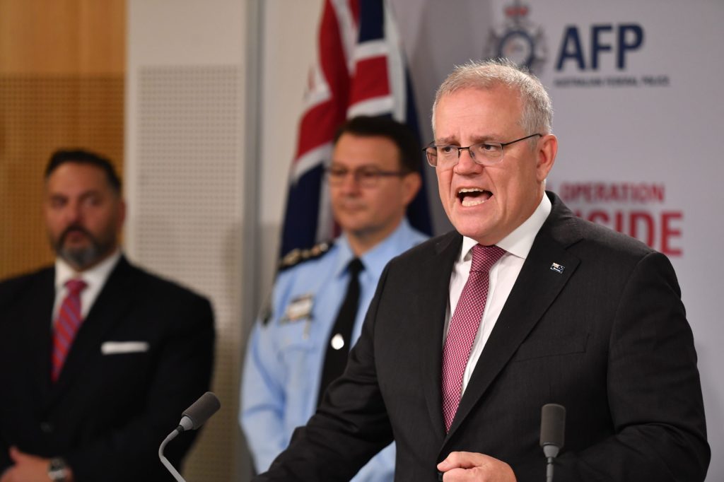 Thumbnail for ‘Flat out lying’: PM’s use of mafia bust to push for tougher police laws enrages Labor
