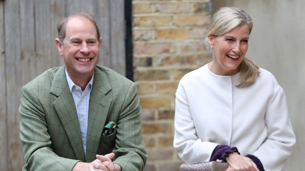 Prince Edward with his wife, Sophie, the Countess of Wessex (Photo: Sky News)