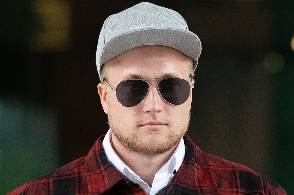 Trent Thorburn, the foster brother of murdered schoolgirl Tiahleigh Palmer,  has been charged with stealing. (AAP Image/Albert Perez) 