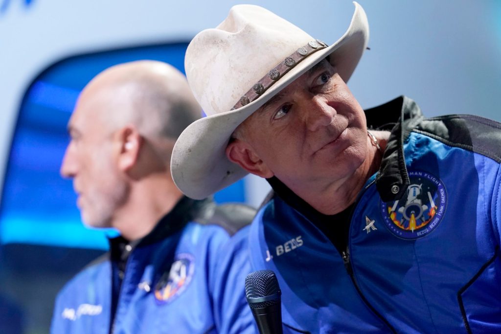 Thumbnail for Jeff cops a rocket: Bezos’ post-spaceflight comments draw ire