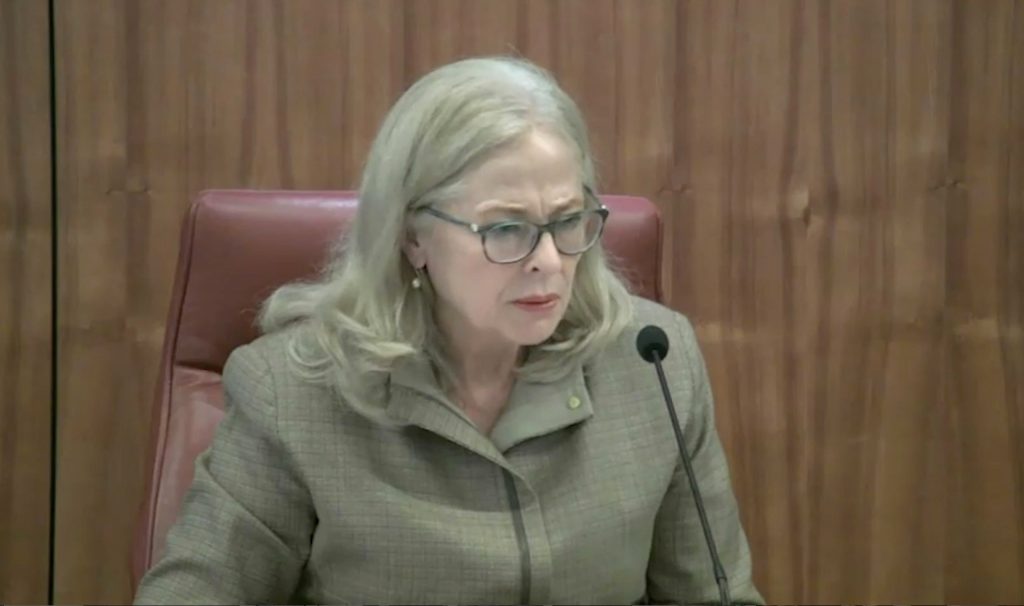 Former judge Margaret McMurdo heads the Women's Safety and Justice Taskforce. (AAP Image/Royal Commission) 