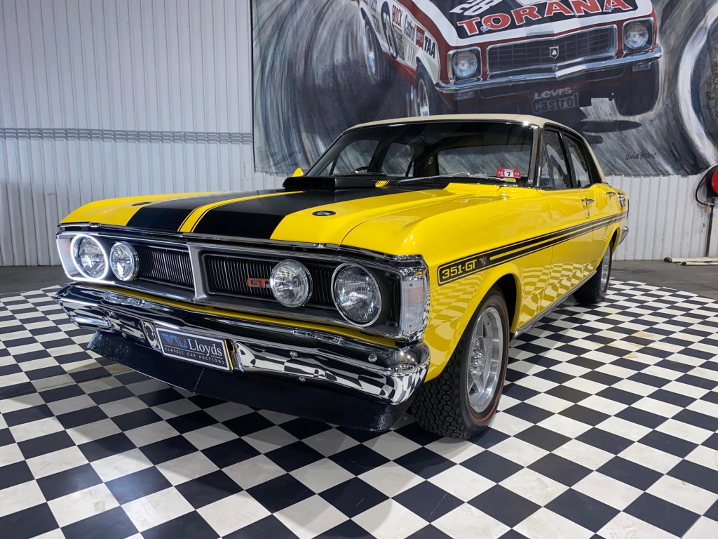 A supplied undated image obtained Friday, September 24, 2021 shows a GTHO Phase III Ford Falcon. The Ford Falcon is up for auction with bids expected to top $1 million. (AAP Image/Supplied by Lloyds Auctions) NO ARCHIVING, EDITORIAL USE ONLY