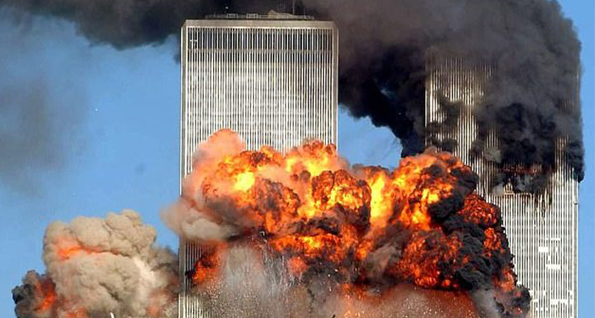 The moment the second hijacked plane struck the World Trade Centre on September 11, 2001 (Image: Reuters)