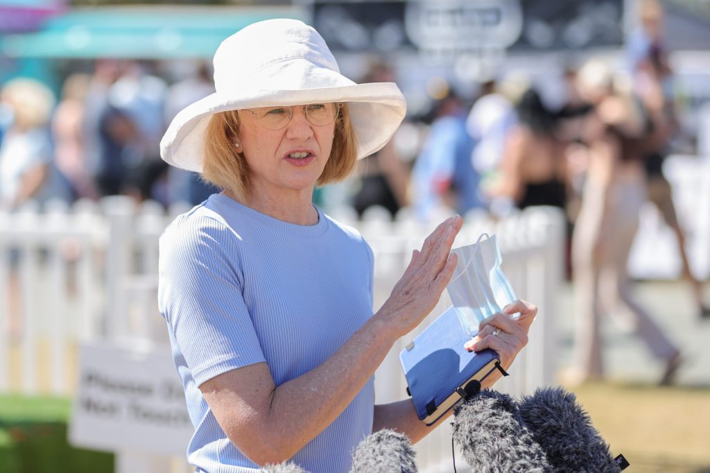 Queensland former Chief Health Officer Dr Jeannette Young steps into a new leadership role today when she is sworn in as the State's new governor (AAP Image/Russell Freeman) 