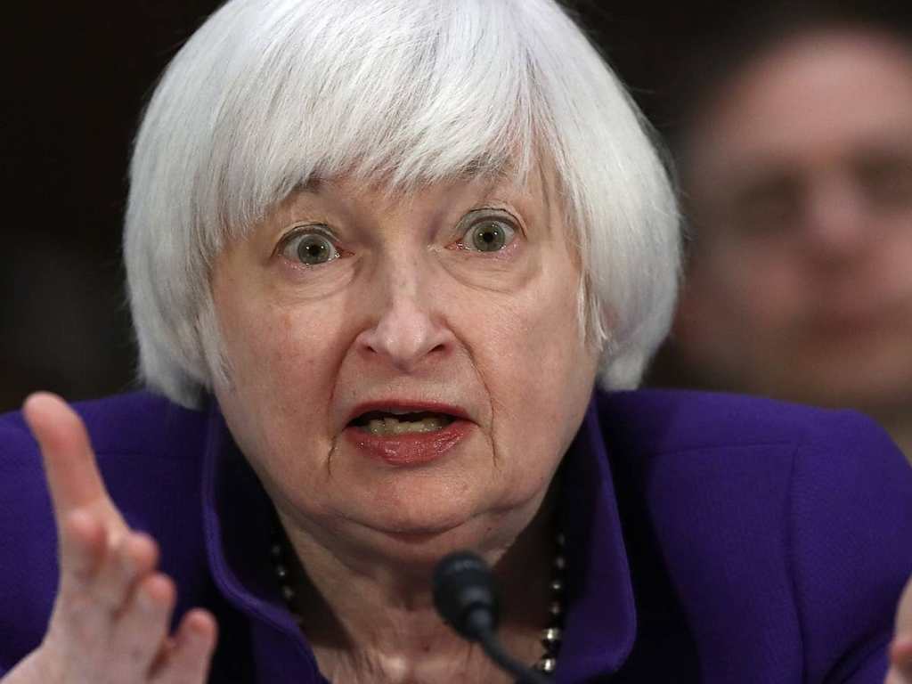 US Treasury head Janet Yellen has dismissed the $1-trillion coin idea as a gimmick (Photo: AAP)