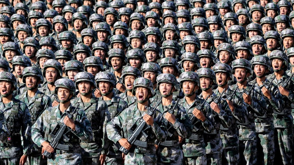 PLA soldiers prepare for a military parade in 2017. (Image: Council on Foreign Relations