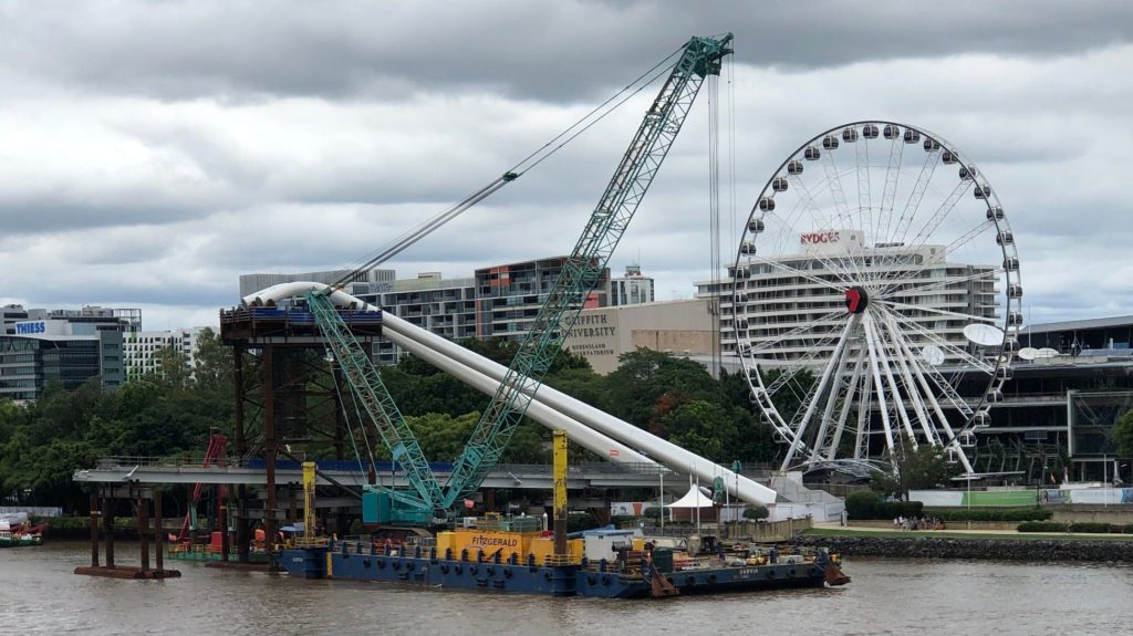 Thumbnail for Reach for the sky: City’s new pedestrian bridge starts to change face of Brisbane