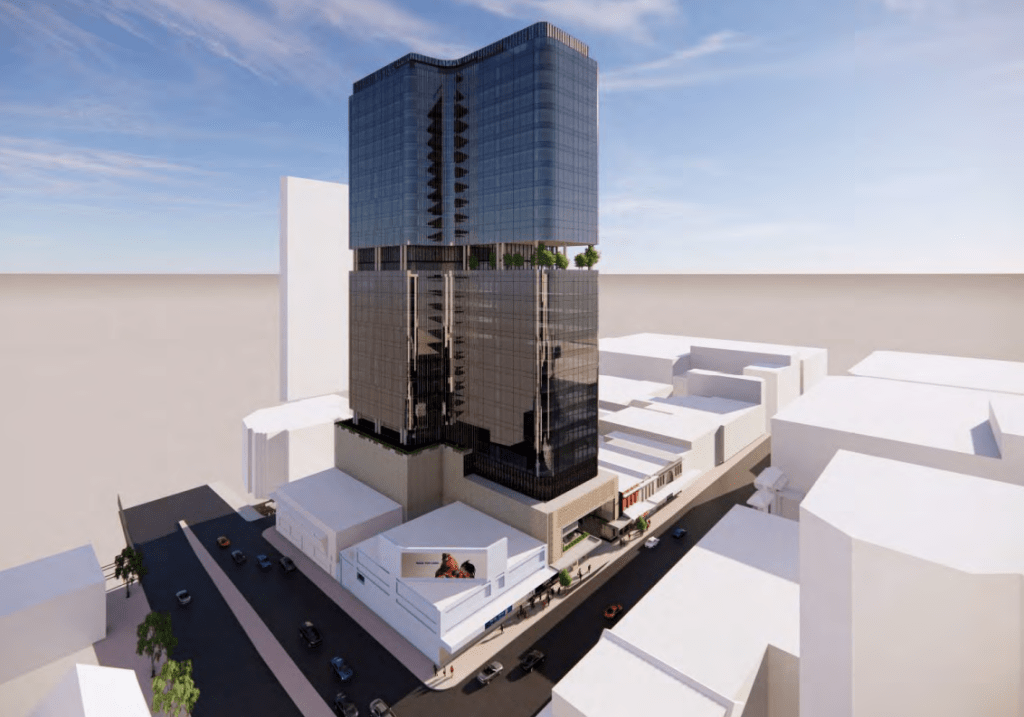 Thumbnail for Eyesore to sleek office tower: Plans to transform longtime vacant Valley block