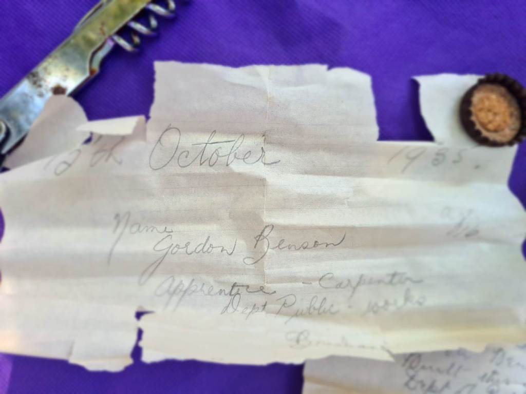 The time capsule letter written in 1935 and hidden for eight decades in the roof of a Brisbane primary school. (Photo: Supplied).