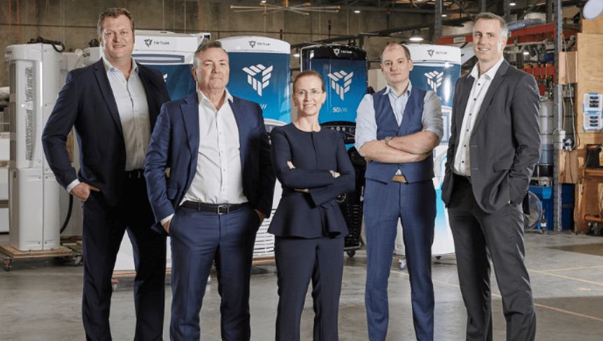 Tritium's executive team with Jane Hunter 