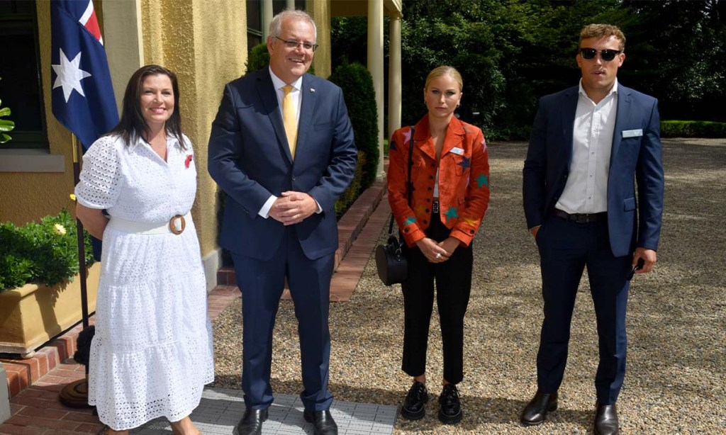 Thumbnail for Unhappy snaps: PM’s awkward photo op with Australian of the Year