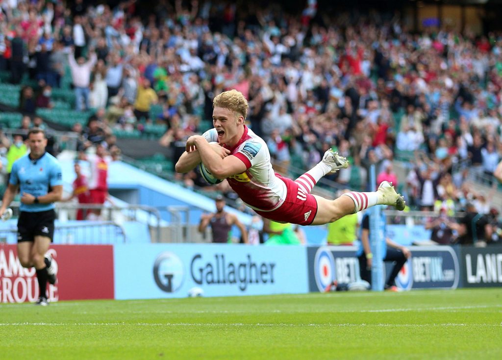 British-born Louis Lynagh, son of Wallabies legend Michael Lynagh, may have the option of playing international for Italy. (Nigel French/PA via AP)