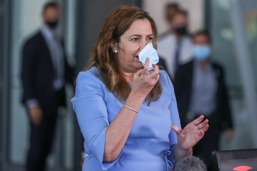 Queensland Premier Annastacia Palaszczuk has announced the state's deadliest day of the pandemic with six fatalities (AAP Image/Russell Freeman) 