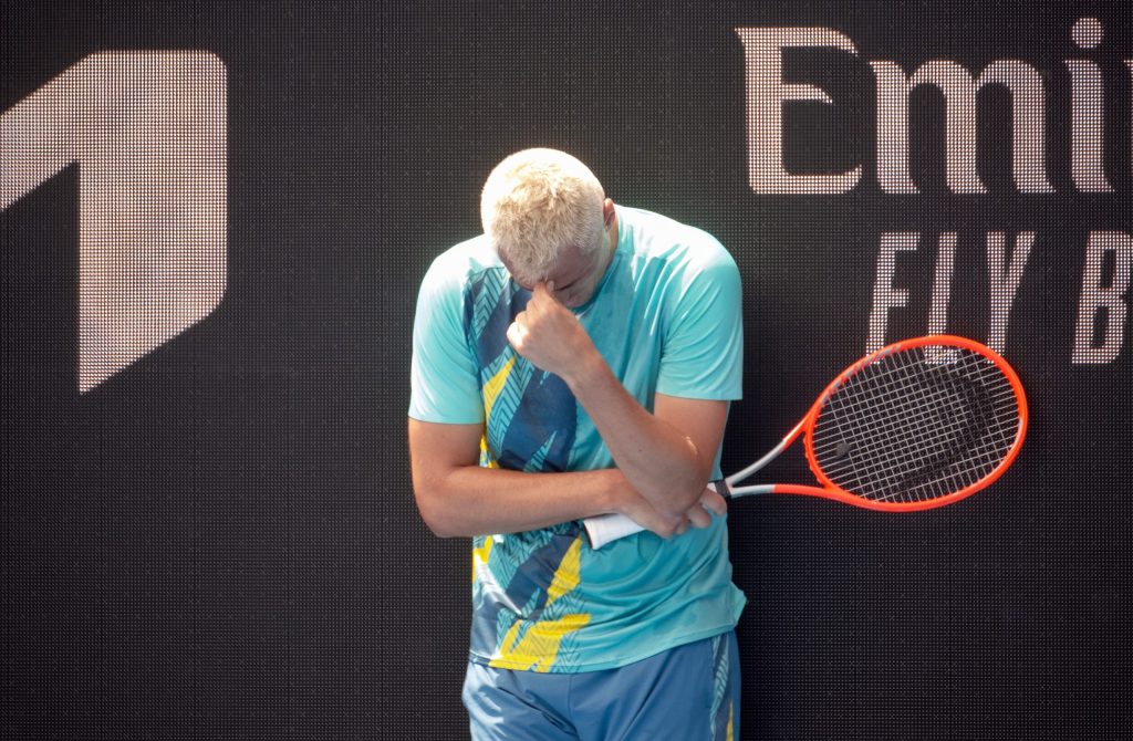 Australia’s Bernard Tomic bowed out of the Australian Open without even reaching the main draw. (AAP Image/Luis Ascui) 