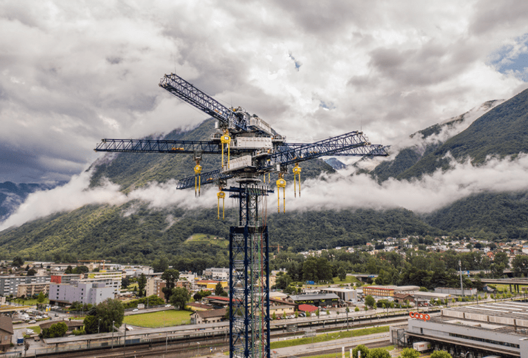 Energy Vault's storage system in Switzerland