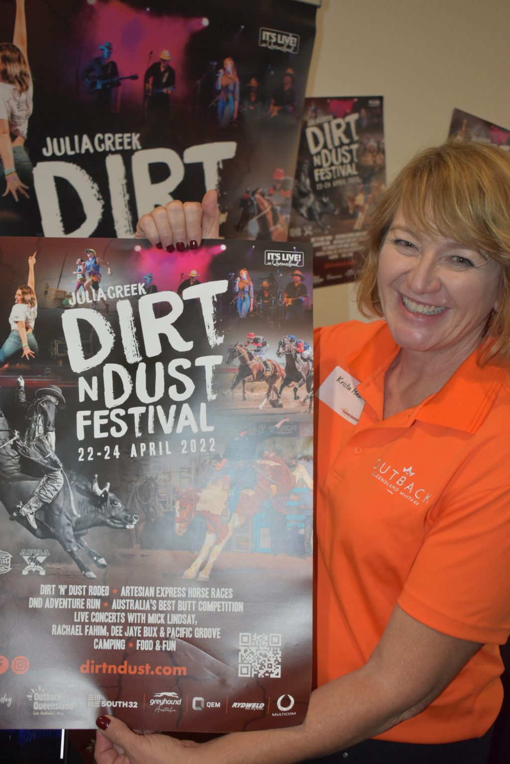 Event promoter Krista Hauritz wants the world to know about Julia Creek's Dirt and Dust Festival. (Photo: Brad Cooper)