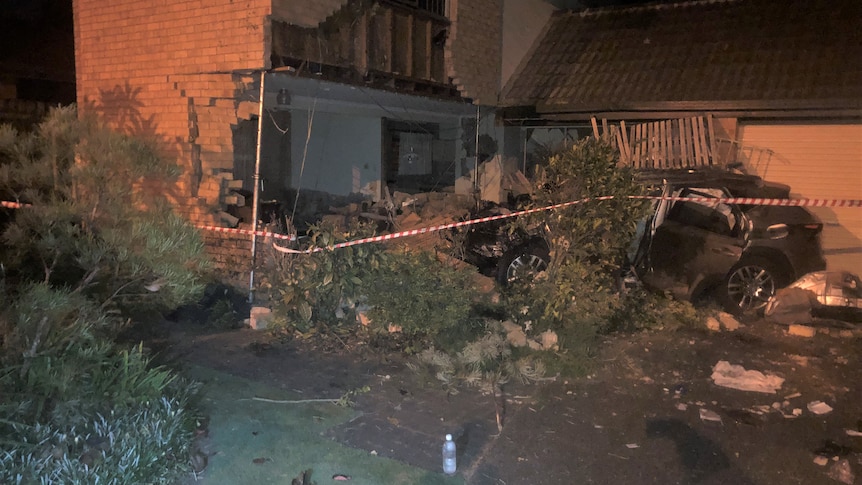 Thumbnail for Young woman left for dead after late-night drag race destroys house