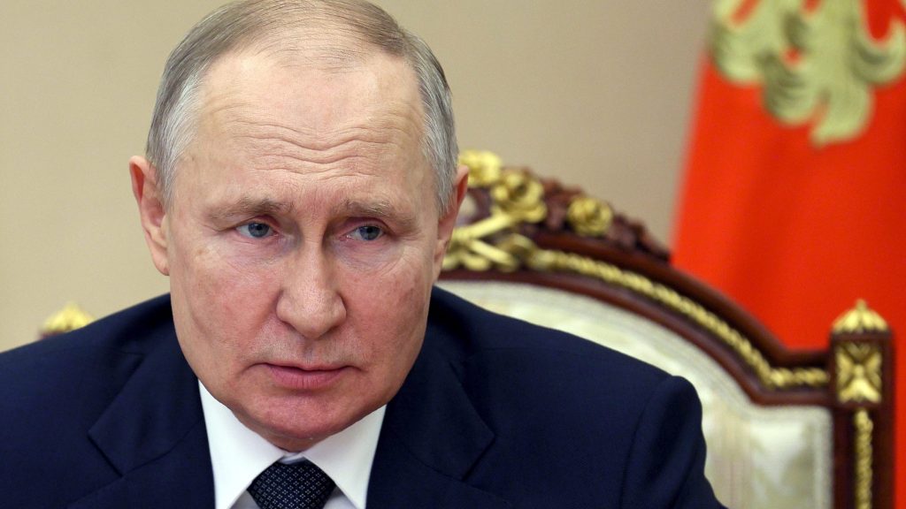  Russian President Vladimir Putin chairs a Security Council meeting in Moscow.  Ukrainian forced deny Russia claims that they were behind a drone attack on the Kremlin . (Alexei Babushkin, Sputnik, Kremlin Pool Photo via AP, File)
