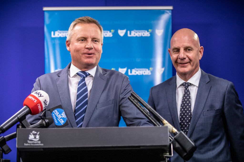Thumbnail for Libs install Rockliff as island state’s new premier after Gutwein exit