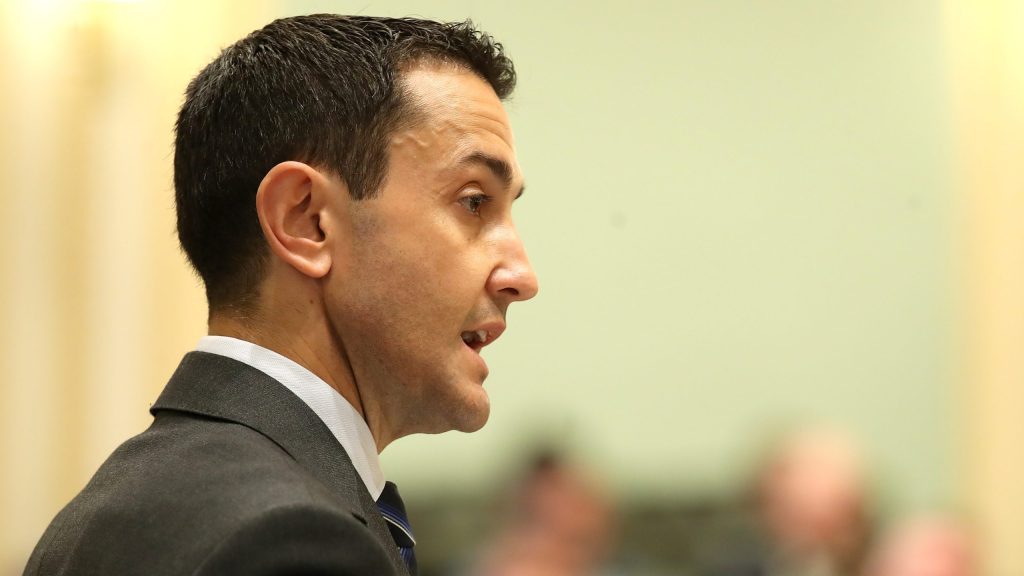 Leader of the opposition David Crisafulli. (AAP Image/Jono Searle)