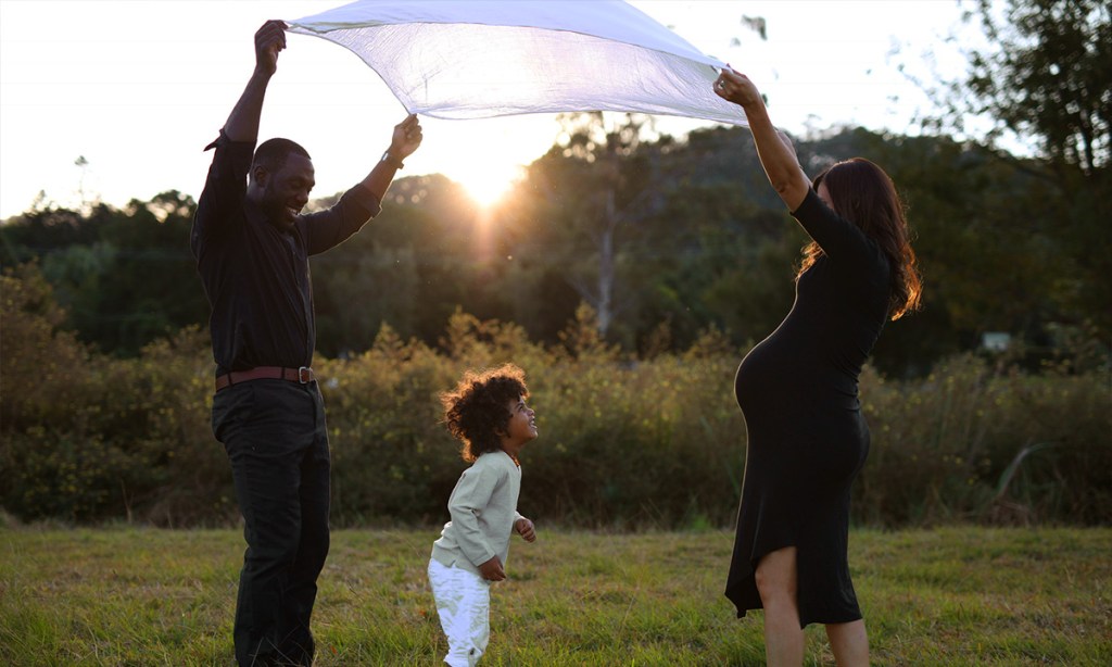 Sprout Founders Jen and Sel Berdie with their son Ellis.