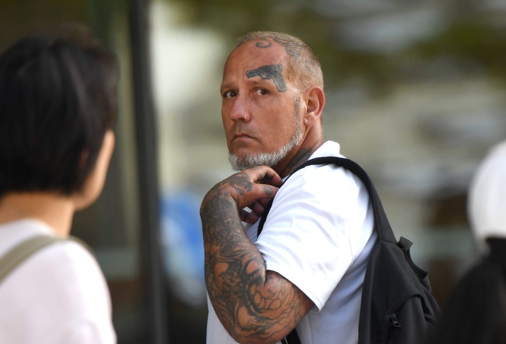 Gregory Jason Krause arrives at the Brisbane Supreme Court in Brisbane, Wednesday, May 4, 2022.  Gregory Krause is being sentenced for unlawful striking causing the death of his brother during an argument. (AAP Image/Darren England) NO ARCHIVING
