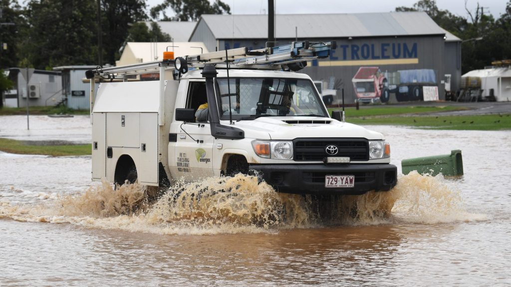 At least three North Queensland towns are on alert for flash flooding as "intense" rainfall is predicted. (AAP Image/Darren England) 