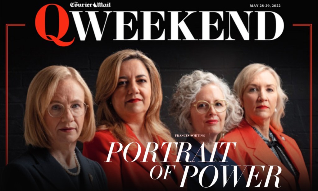The cover of The Courier-Mail’s Weekend magazine last Saturday