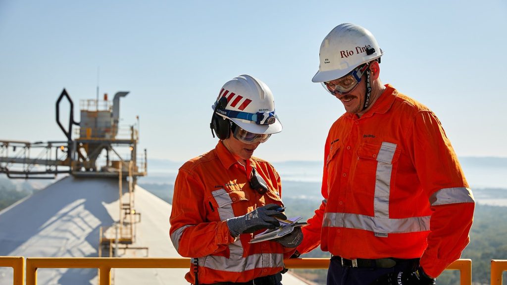 Workers at Rio's Yarwun  asset (photo supplied)
