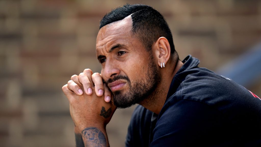 Thumbnail for Kyrgios suddenly a man with weight of the world on his (injured) shoulders