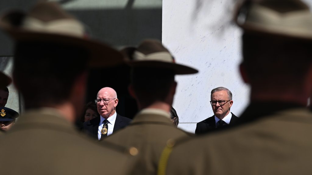 Thumbnail for Racing royalty join Albo, GG at funeral beside celebs, everyday Aussies