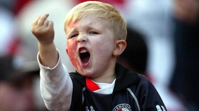 Possibly the most famous "angry" image of all time, this young soccer fan became famous after an image by Reuters photographer Jasper Juinen during the UEFA Cup final, went viral. Now it seems he's become a pin-up boy for an angry society.