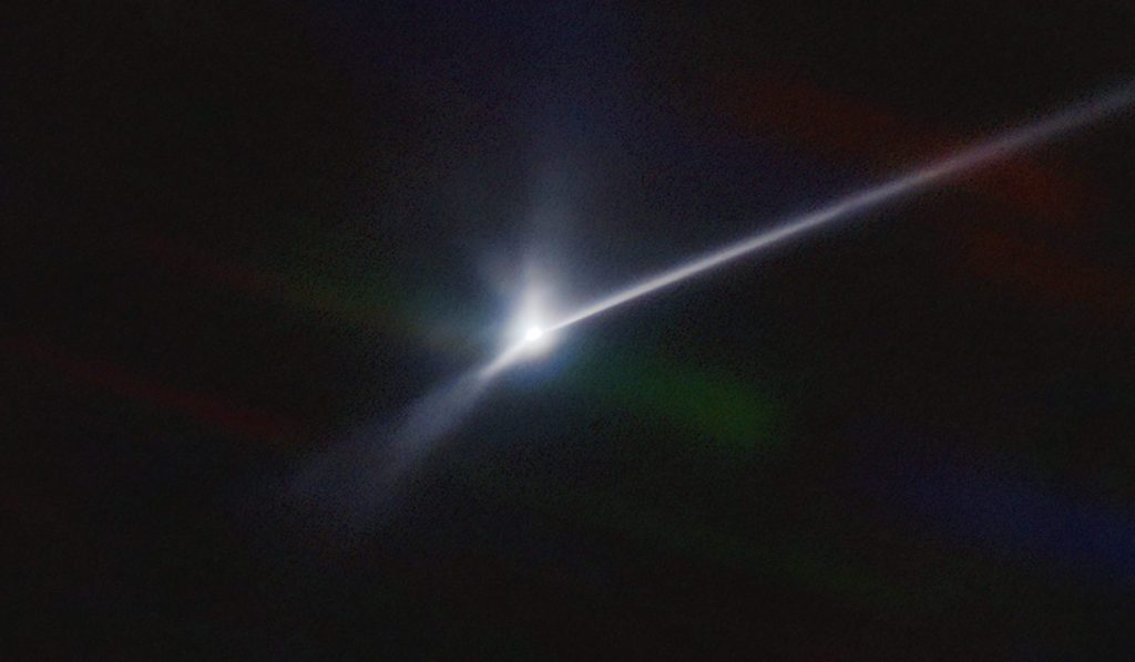 An asteroid the size of the Empire State Building will pass "close" to earth next week. (Teddy Kareta, Matthew Knight/NOIRLab via AP)