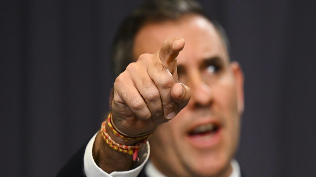 Treasurer Jim Chalmers. (AAP Image/Lukas Coch) 