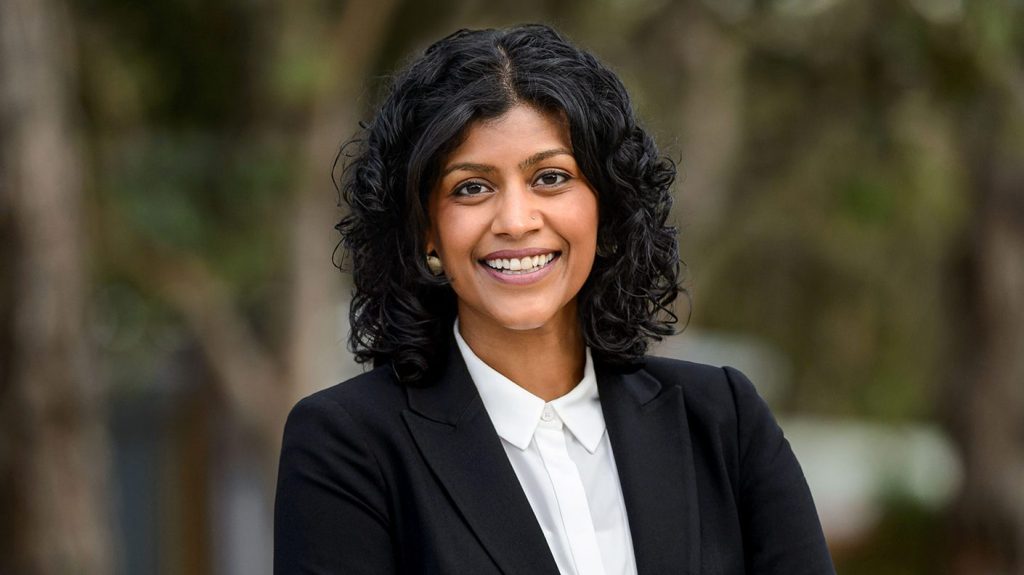 Victorian Greens leader Samantha Ratnam is pushing for a four-day working week. (Pic: Supplied)