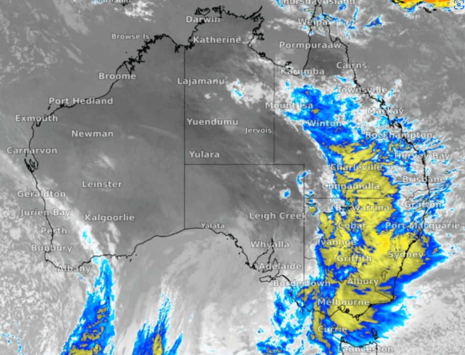 Thumbnail for Look at that thing! Giant weather system covering east coast prompts insurance warning