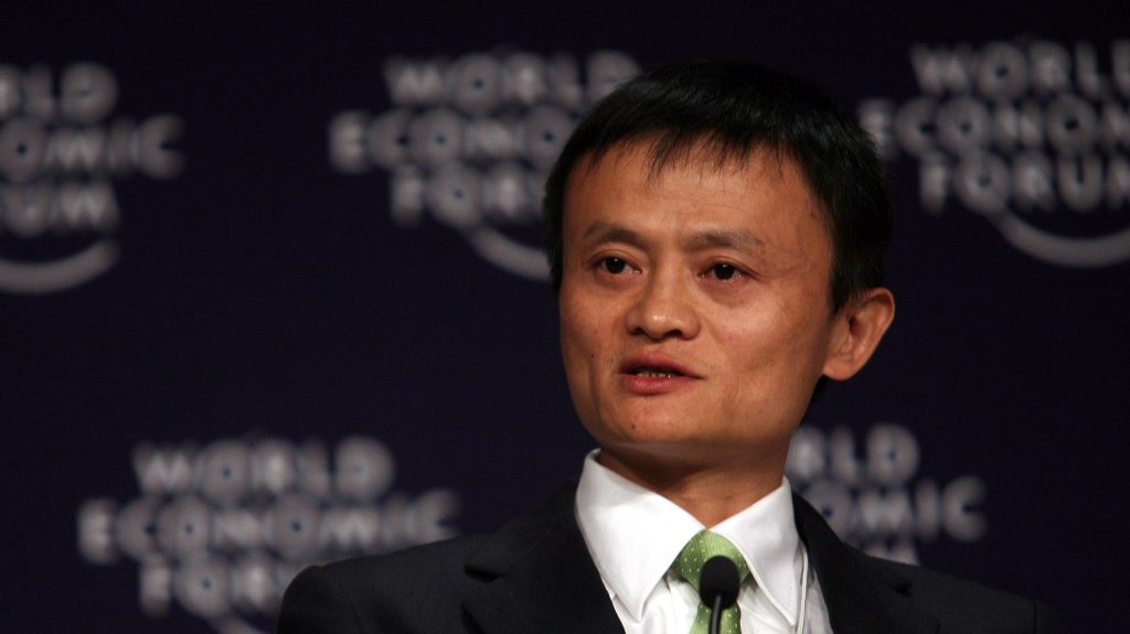 Jack Ma, founder of Alibaba Group, and his family have slipped down the ranks of China's richest to  No. 9. (Image: Natalie Behring/World Economic Forum)