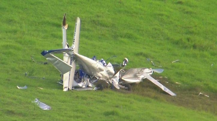 The aircraft crashed near Kybong in the Gympie region.(ABC News)