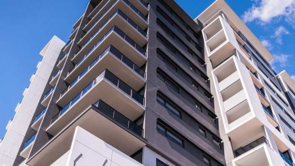 The apartment tower in inner suburban Woolloongabba.