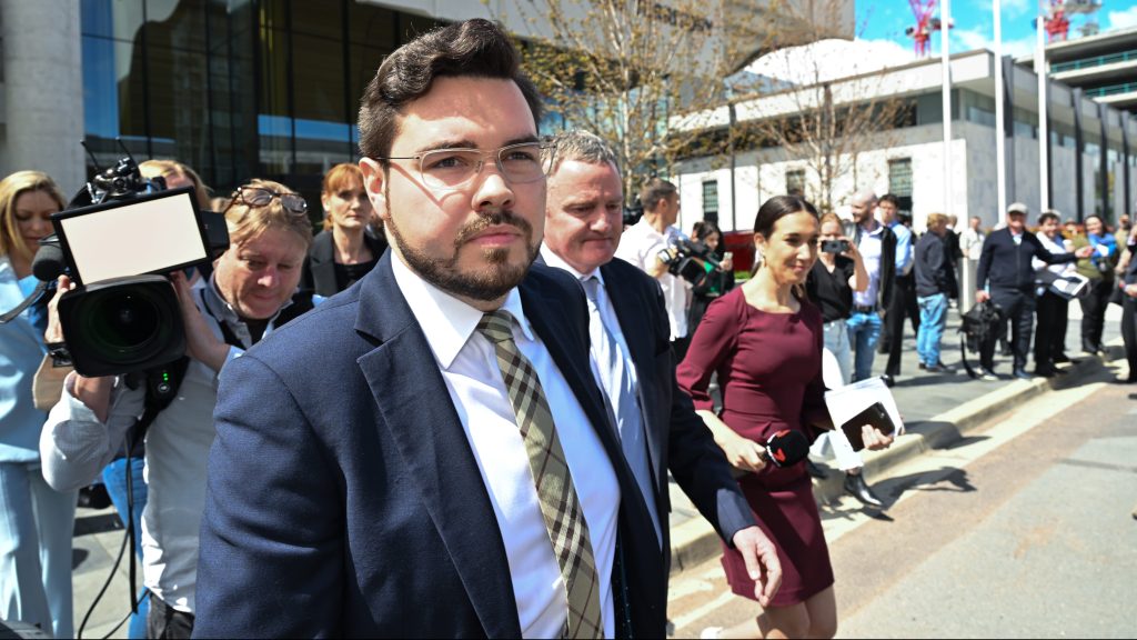 Thumbnail for Lehrmann sacked by Minister, didn’t hang around for final meeting about ‘security’