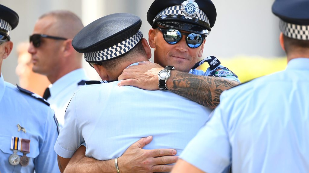 Thumbnail for Thousands of broken hearts and a brave blue line: Qld says farewell to fallen heroes