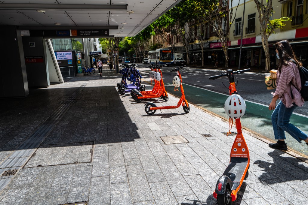 Thumbnail for The scooters that ate Brisbane: Finally, a solution looms for city’s e-transport woes