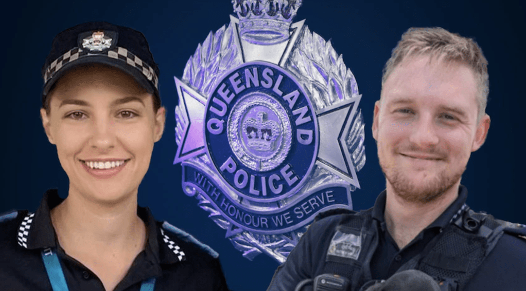 Police and communities across the state paid tribute to murdered police officers Rachel McCrow and Matthew Arnold (ABC image).