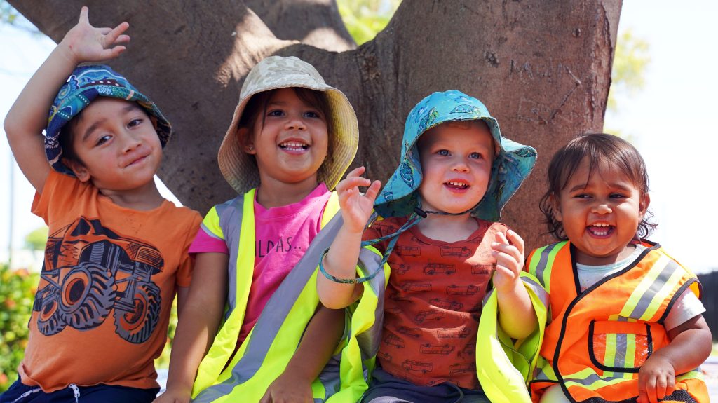 Cloncurry kids Meihana Walker, Arizona Ward, Wyatt Scoble and Briah Macnamara. (Supplied image)
