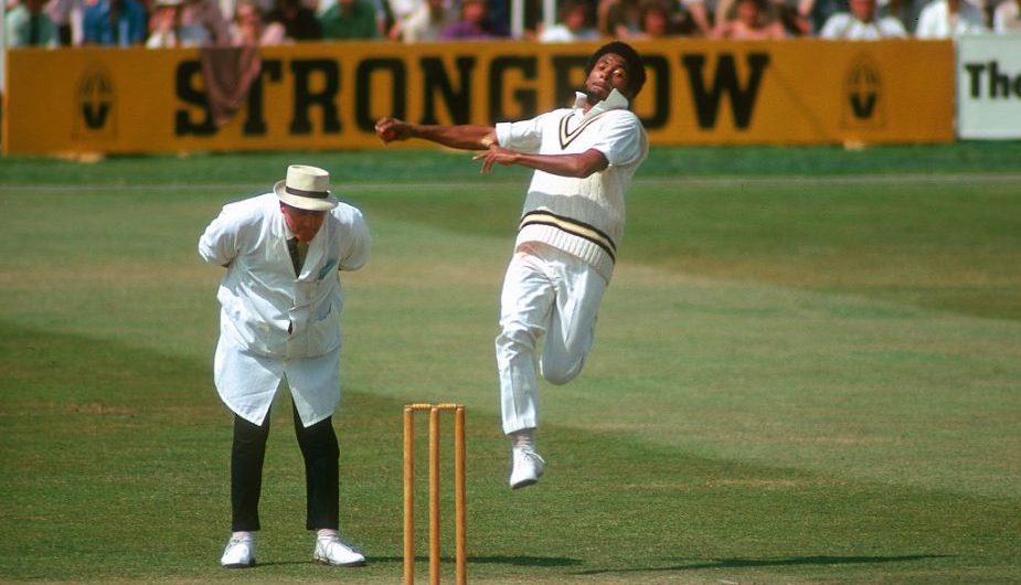 West Indian fast bowler Andy Roberts in his prime. (Image: Wisden)