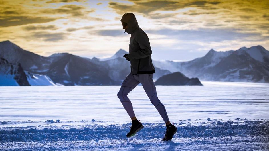 Brisbane businessman Brett Clark is about to tackle the word's loneliest, and toughest marathon - on Antarctica (Image Antarctic Ice Marathon/Facebook)