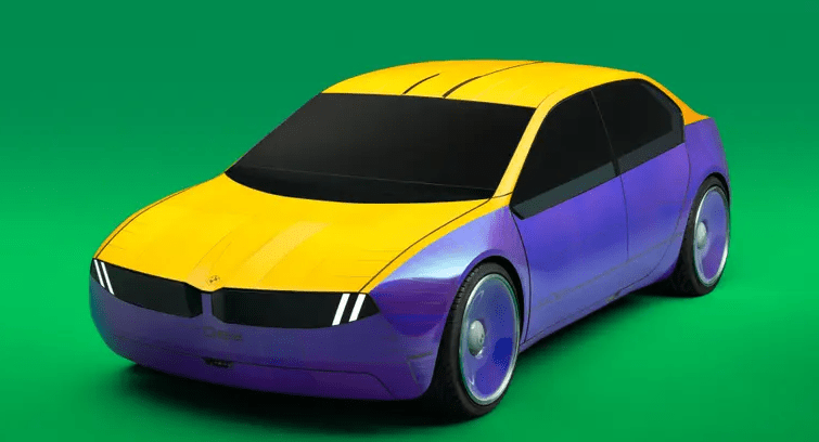BMW's Vision I-D concept car change colours, or change its mood. (Image: Supplied)