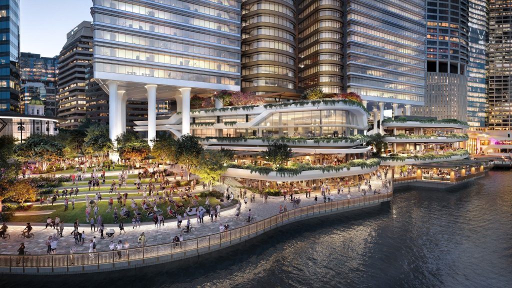 Thumbnail for City’s new corporate mecca Waterfront Brisbane finally starts construction